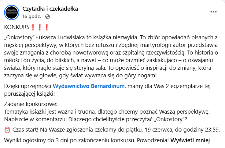 Weź udział w konkursie i wygraj naszą książkę