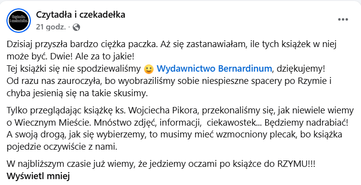 „Rzym nieoczywisty” – książka, która zauroczyła od pierwszego spojrzenia