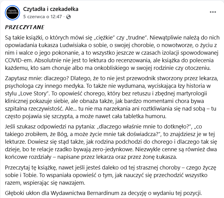 Prawda, humor i nadzieja w cieniu diagnozy